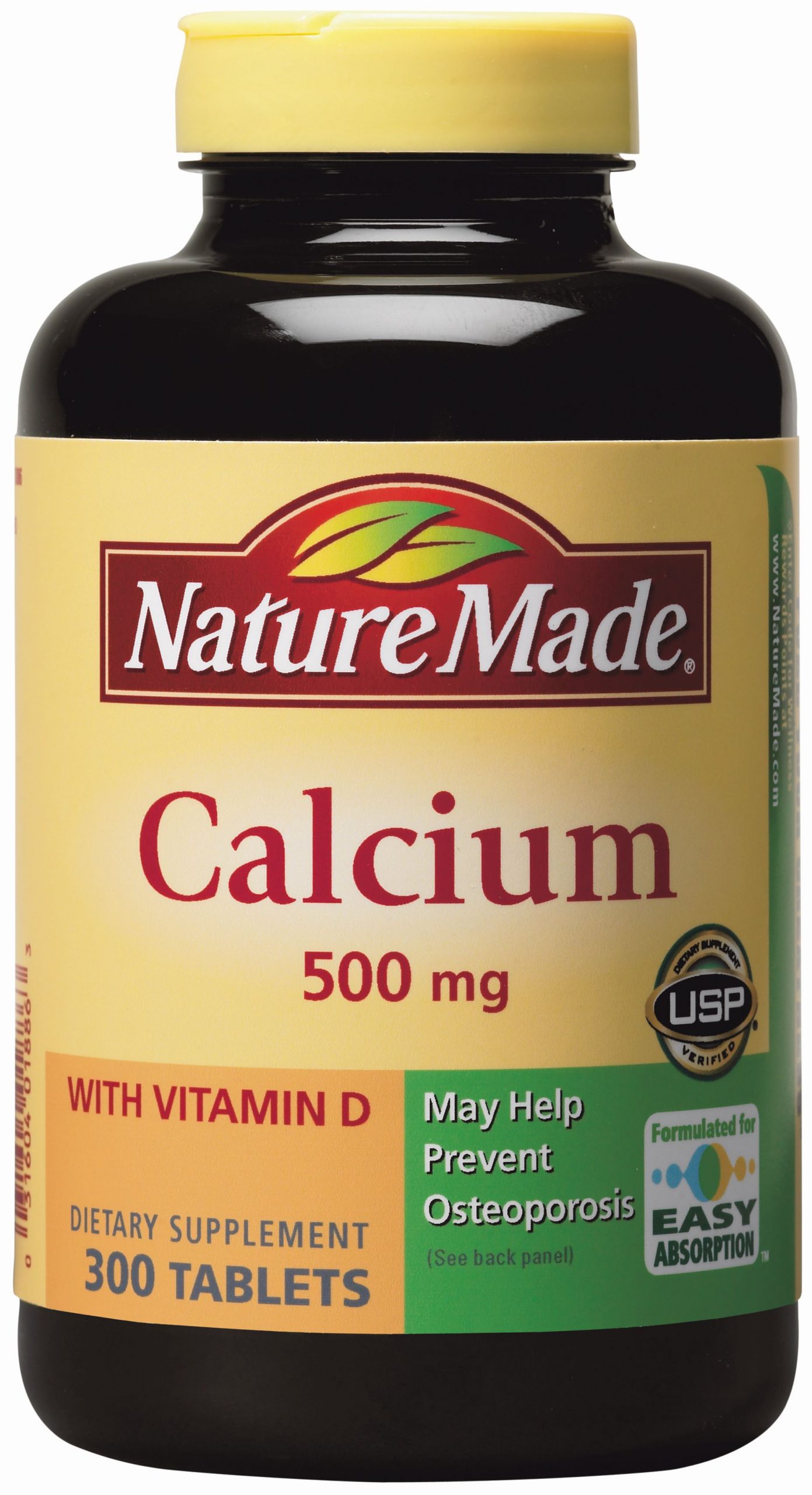 Nature Made Calcium 500 mg with Vitamin D, 300 Tablets