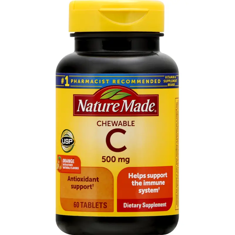 Nature Made Chewable Vitamin C 500 mg Tablets (60 ct) from ...