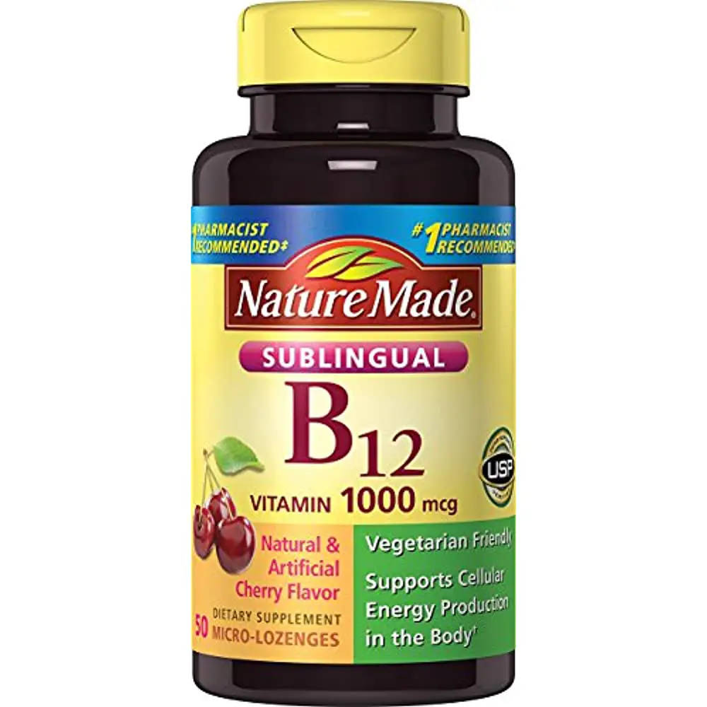 Nature Made Sublingual Vitamin B12 1000 mcg. Supplements ...
