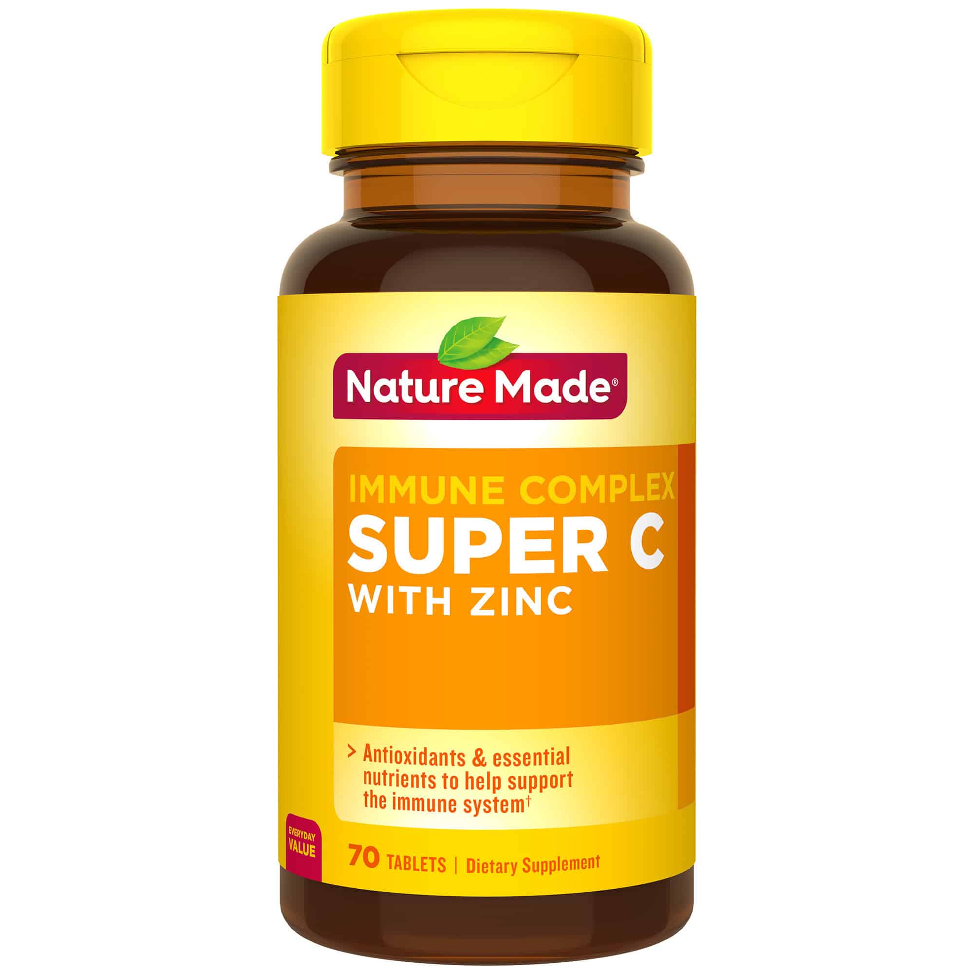 Nature Made Super C Immune Complex Tablets with Vitamin C, D and Zinc ...