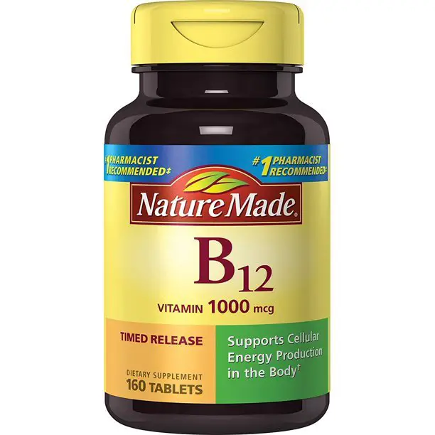 Nature Made Vitamin B12 1000 mcg. Timed Release Tablets ...