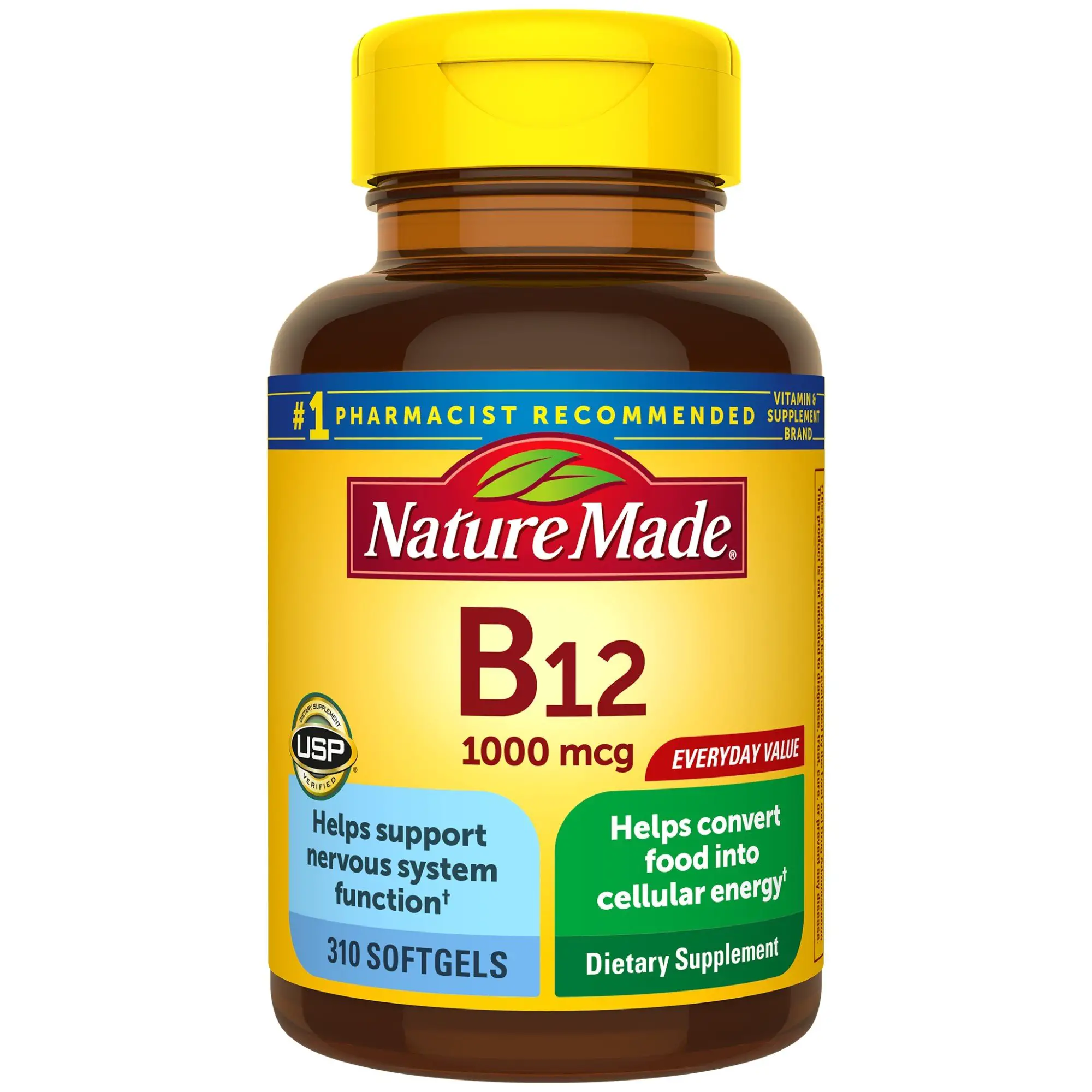 Nature Made Vitamin B12 Softgels, 1000 mcg, 310 Ct ...