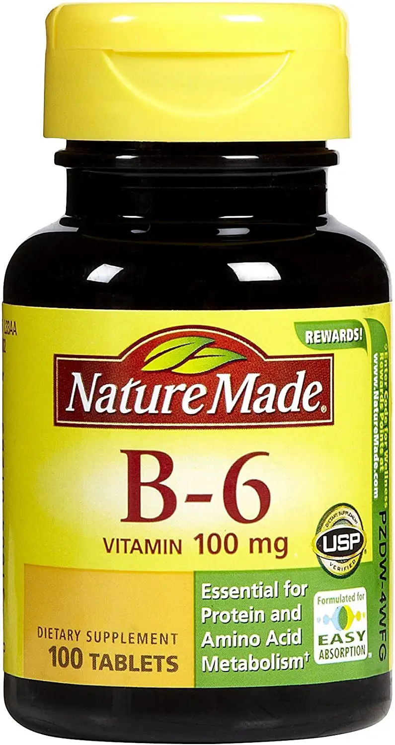 Nature Made Vitamin B6 100 mg Tabs, 100 ct