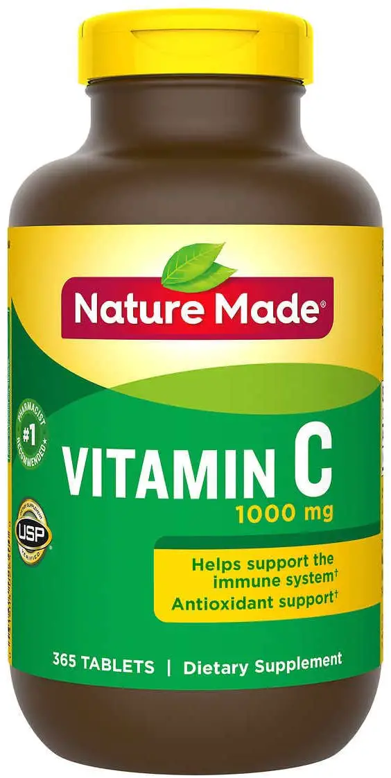 Nature Made Vitamin C 1000 mg 365 Count Tablets ...