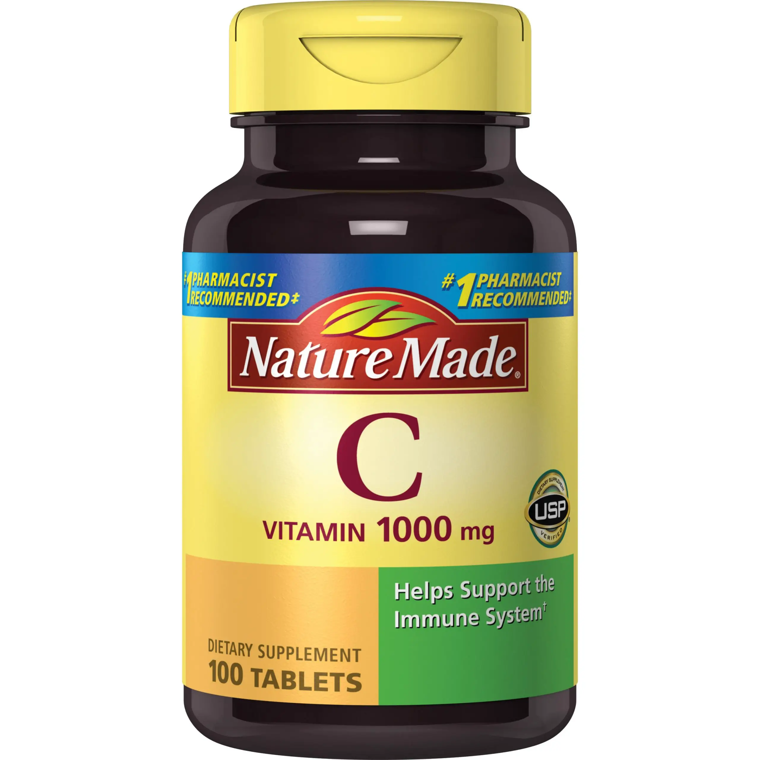 Nature Made Vitamin C 1000 mg Tablets, 100 Count