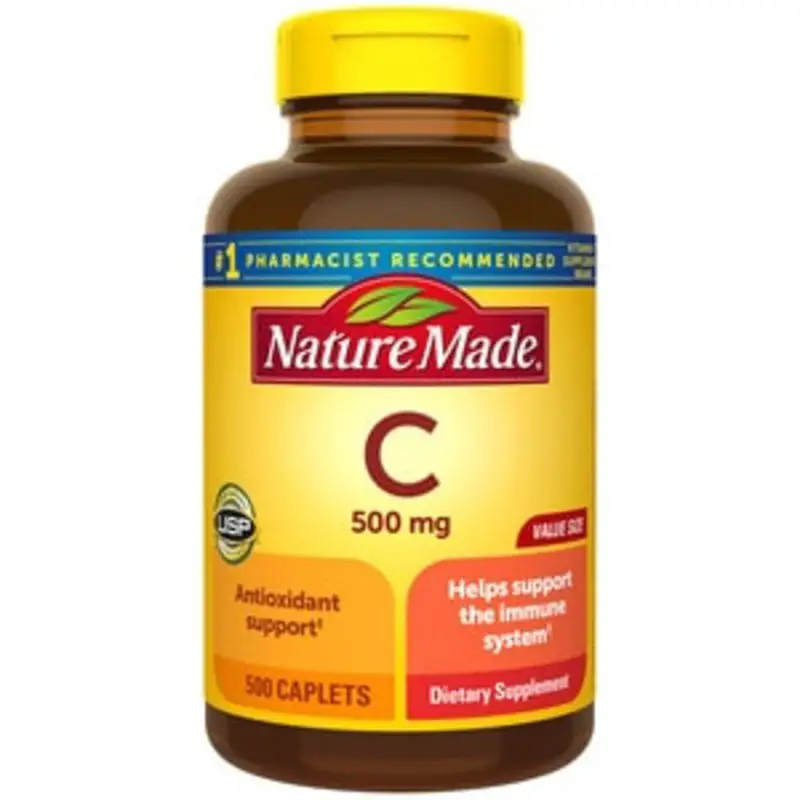 Nature Made Vitamin C, 500 mg, Caplets, Value Size (500 each) from CVS ...