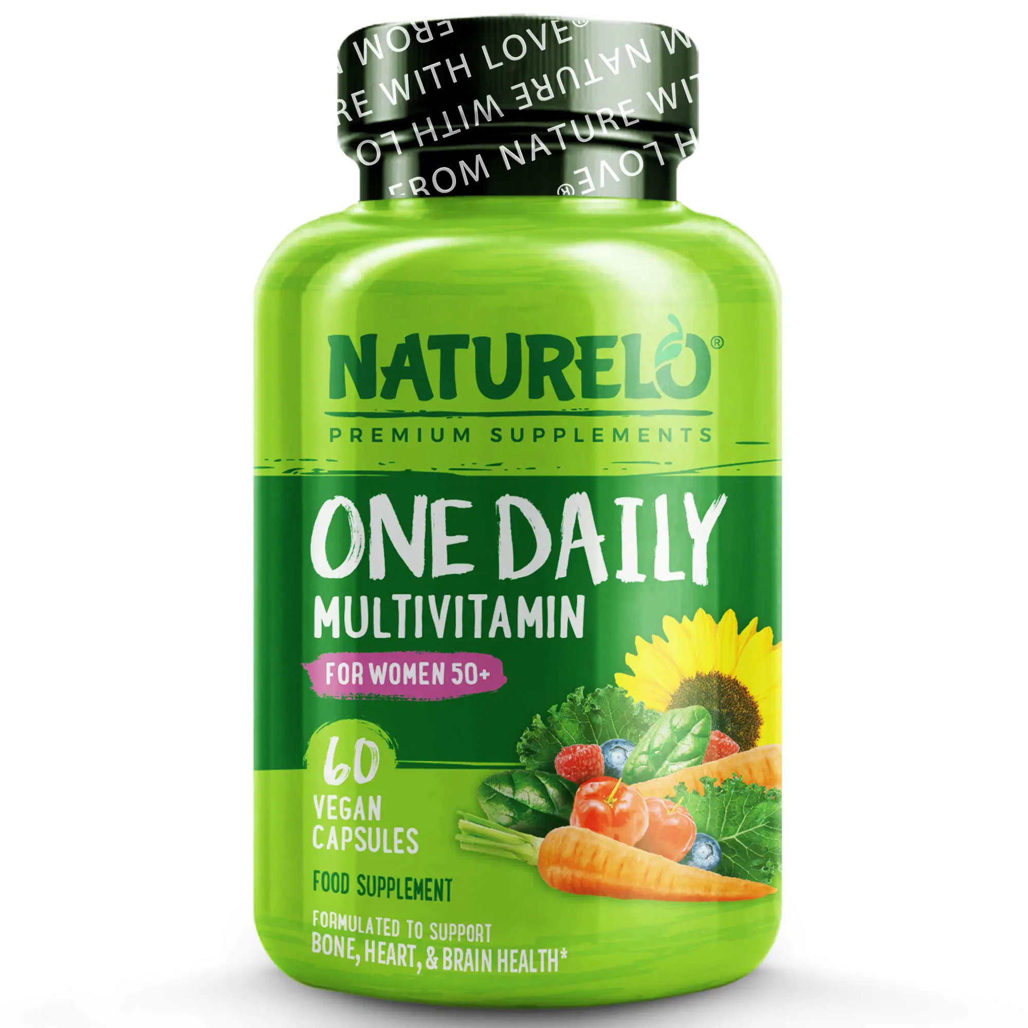 NATURELO One Daily Multivitamin for Women 50+ (Iron