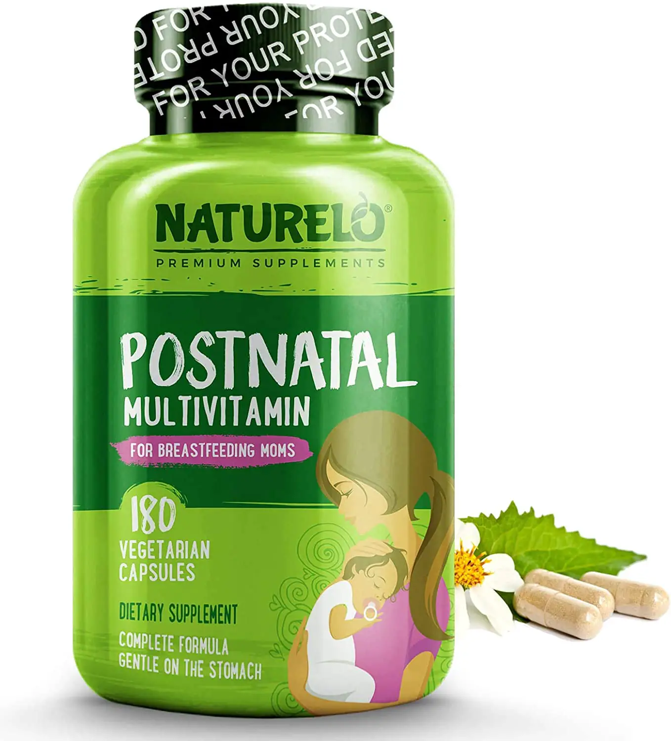 NATURELO Post Natal Multivitamin  Whole Food Postnatal Supplement for ...