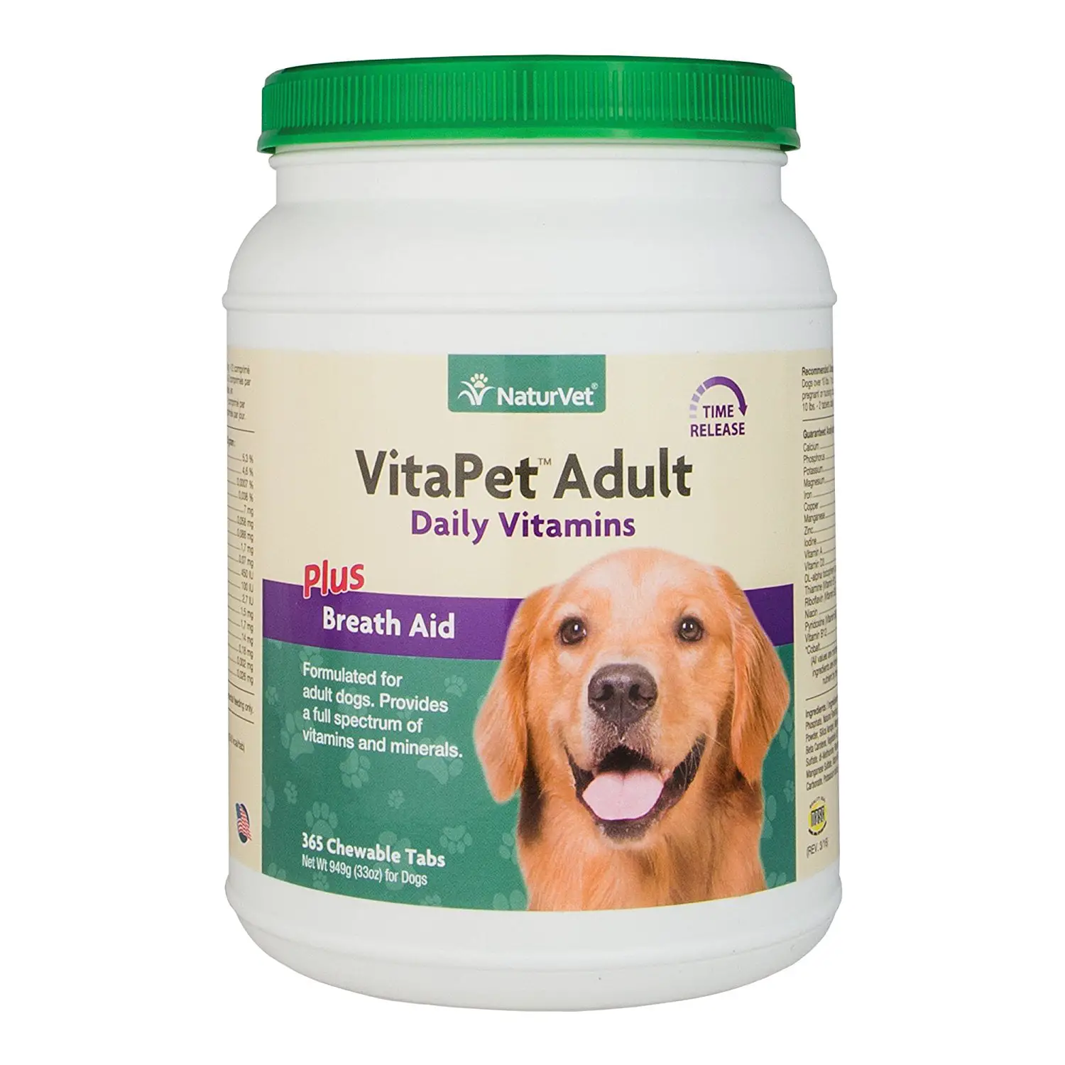 NaturVet  VitaPet Adult Daily Vitamins for Dogs  Plus Breath Aid ...