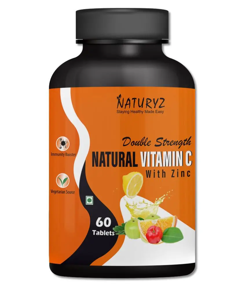 NATURYZ Natural Vitamin C &  Zinc 1250 gm Vitamins Tablets: Buy NATURYZ ...