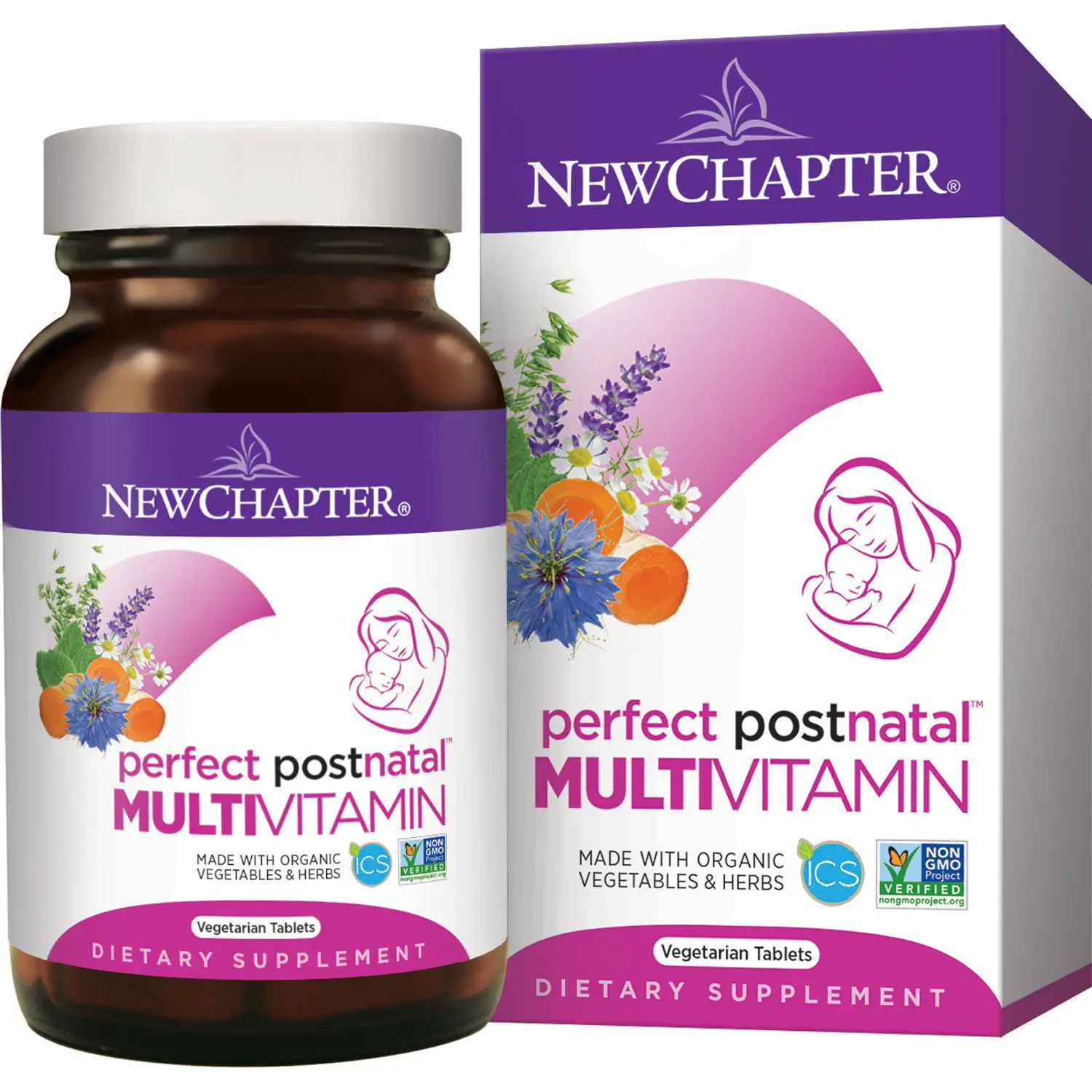New Chapter Perfect Postnatal Multivitamin Tablets, 192 Ct ...