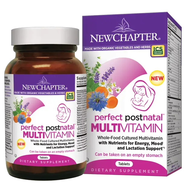New Chapter Perfect Postnatal Multivitamin Tablets, 48 Ct ...