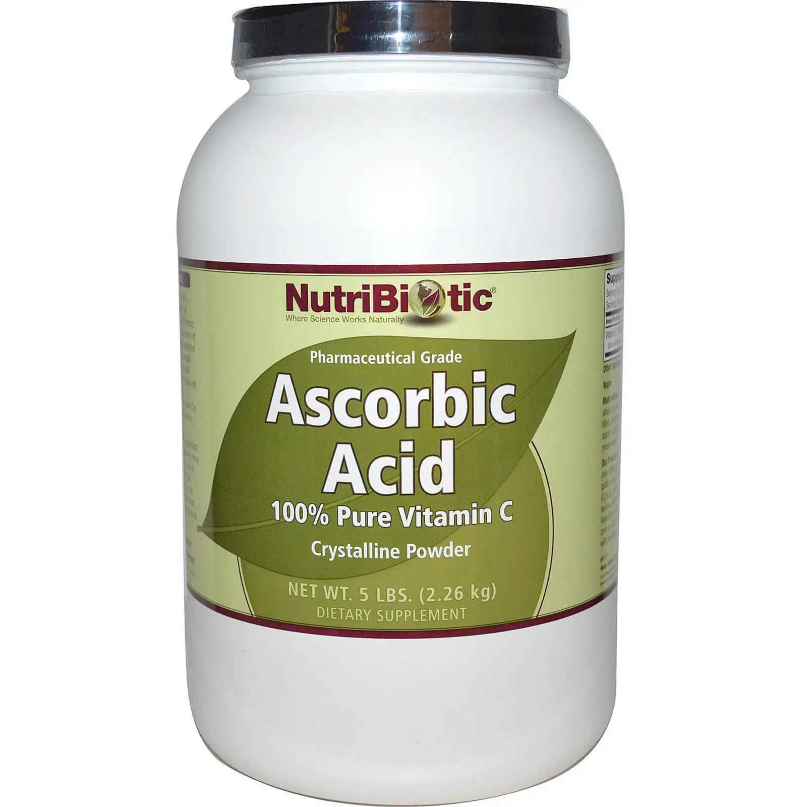 NutriBiotic, Ascorbic Acid, 100% Pure Vitamin C ...