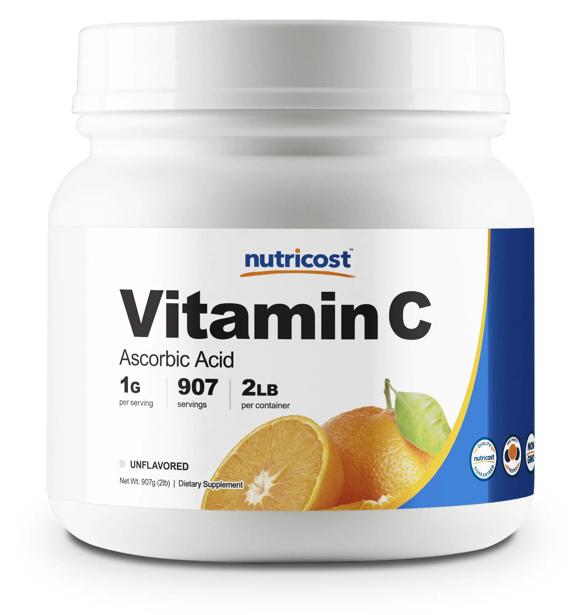 Nutricost Vitamin C (Ascorbic Acid) Powder 2 LBS