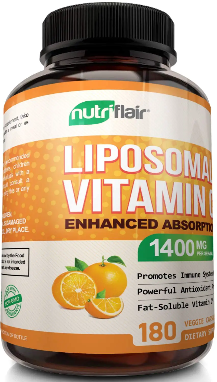 NutriFlair Liposomal Vitamin C 1400mg, 180 Capsules