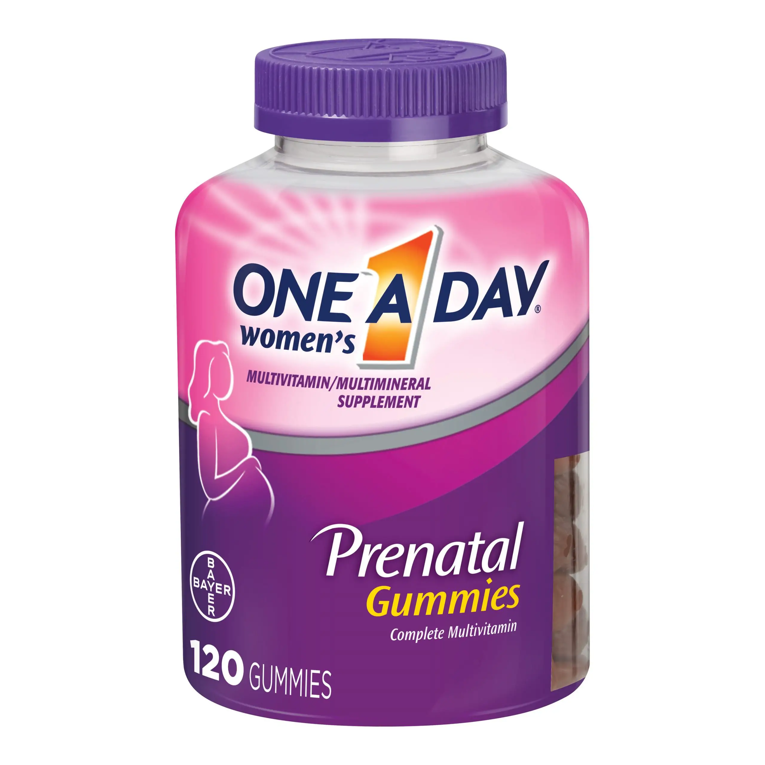 One A Day Prenatal Multivitamin Prenatal Gummy Vitamins, 120 Count ...