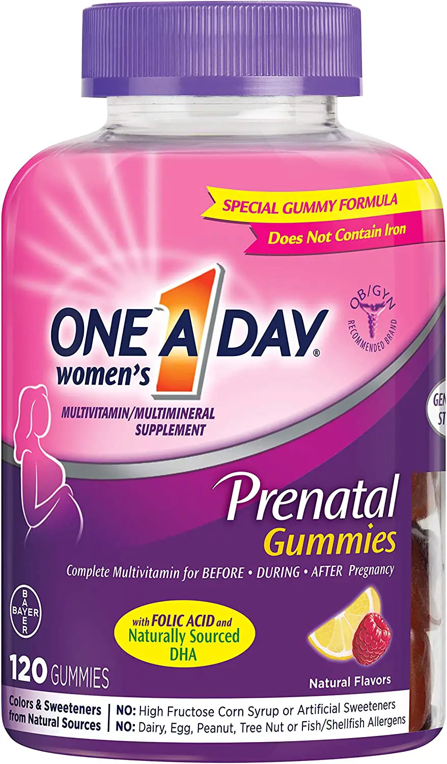 One A Day Womenâs Prenatal Multivitamin Gummies ...