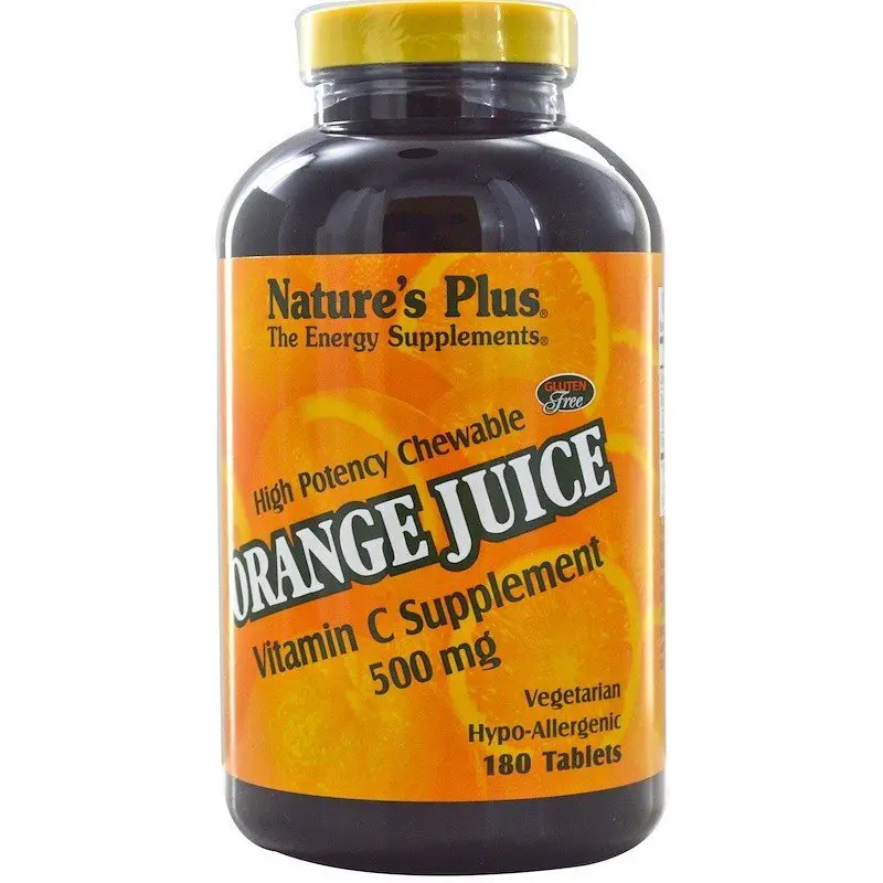 Orange Juice Vitamin C Supplement 500 mg 180 Tablets in dubai