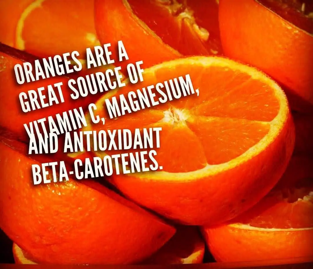 #Oranges are a great source of vitamin C magnesium and antioxidant beta ...