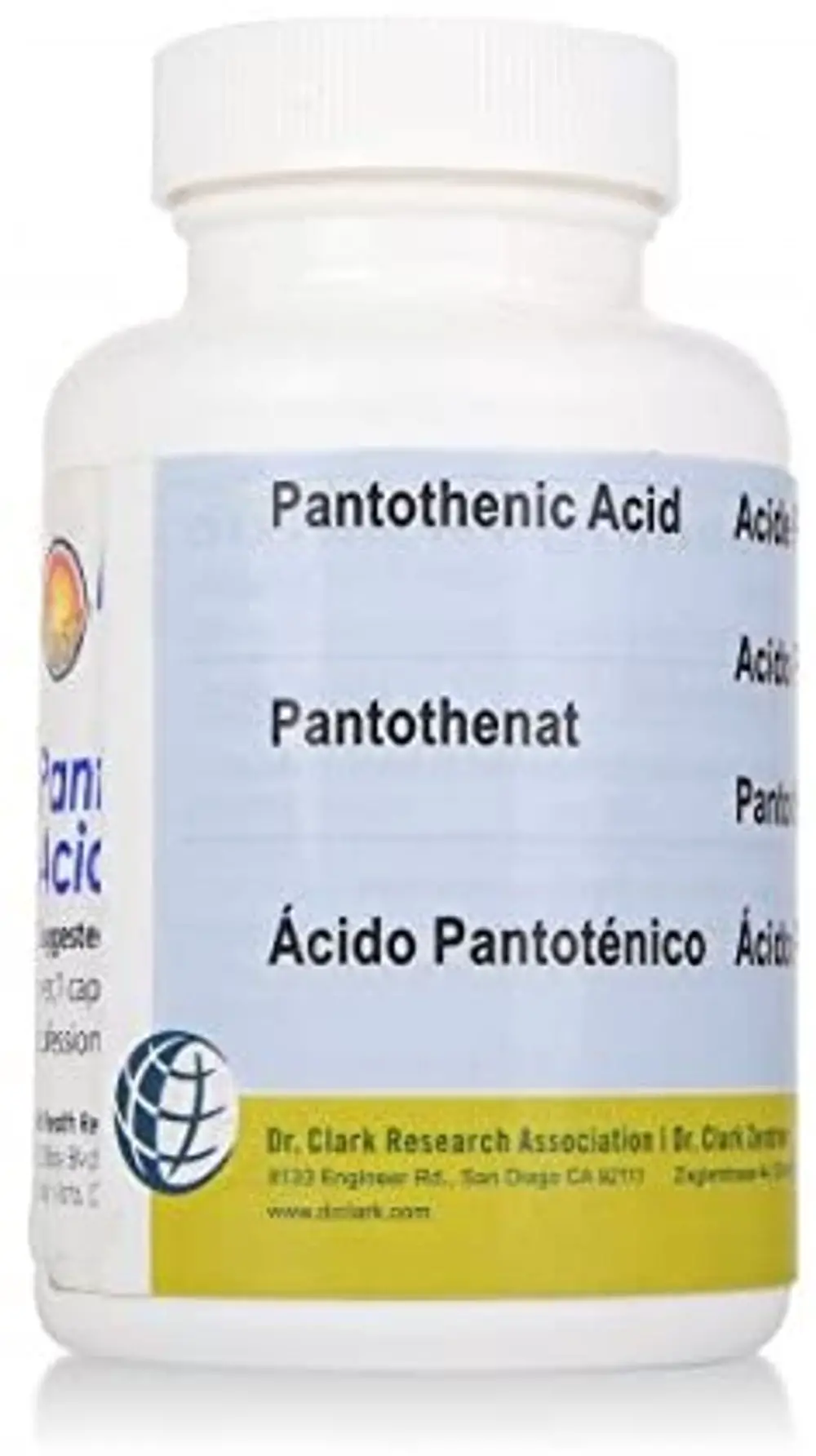 Pantothenic Acid (Vitamin B5), 450 Mg, 100 Capsules ...
