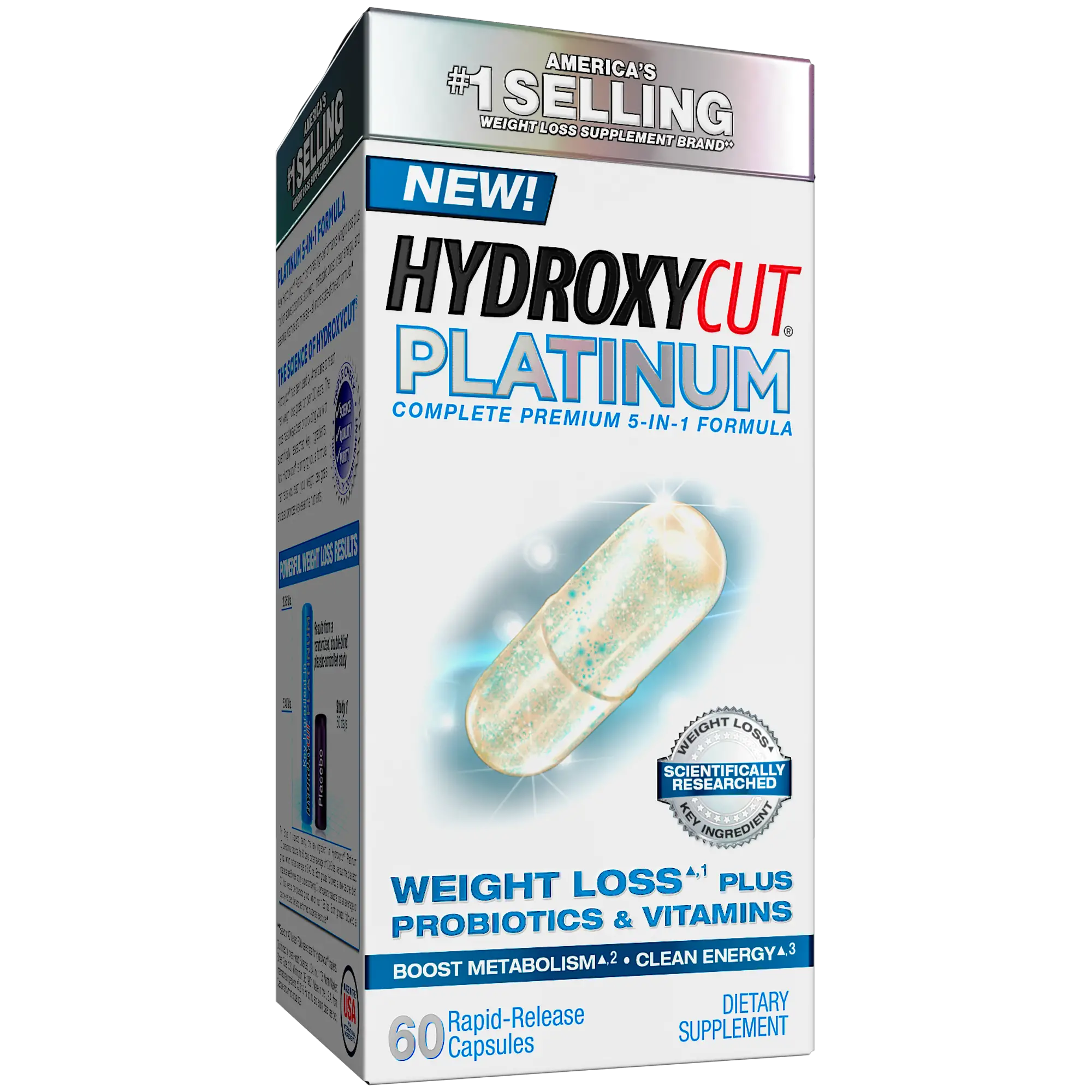 Platinum Weight Loss Supplements with Active Probiotics &  Vitamins ...