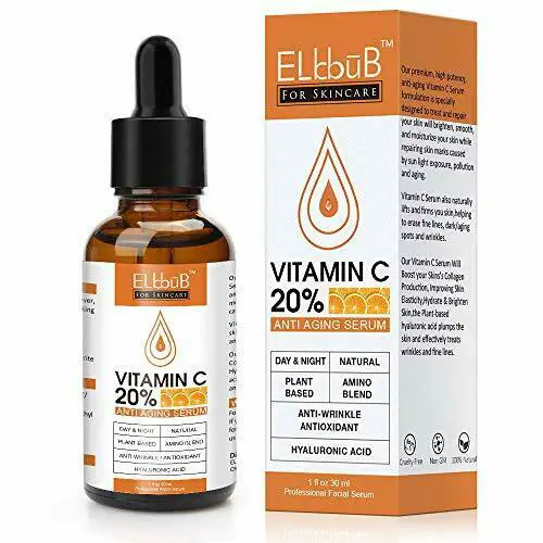Premium 20% Vitamin C Serum For Face with Hyaluronic Acid ...