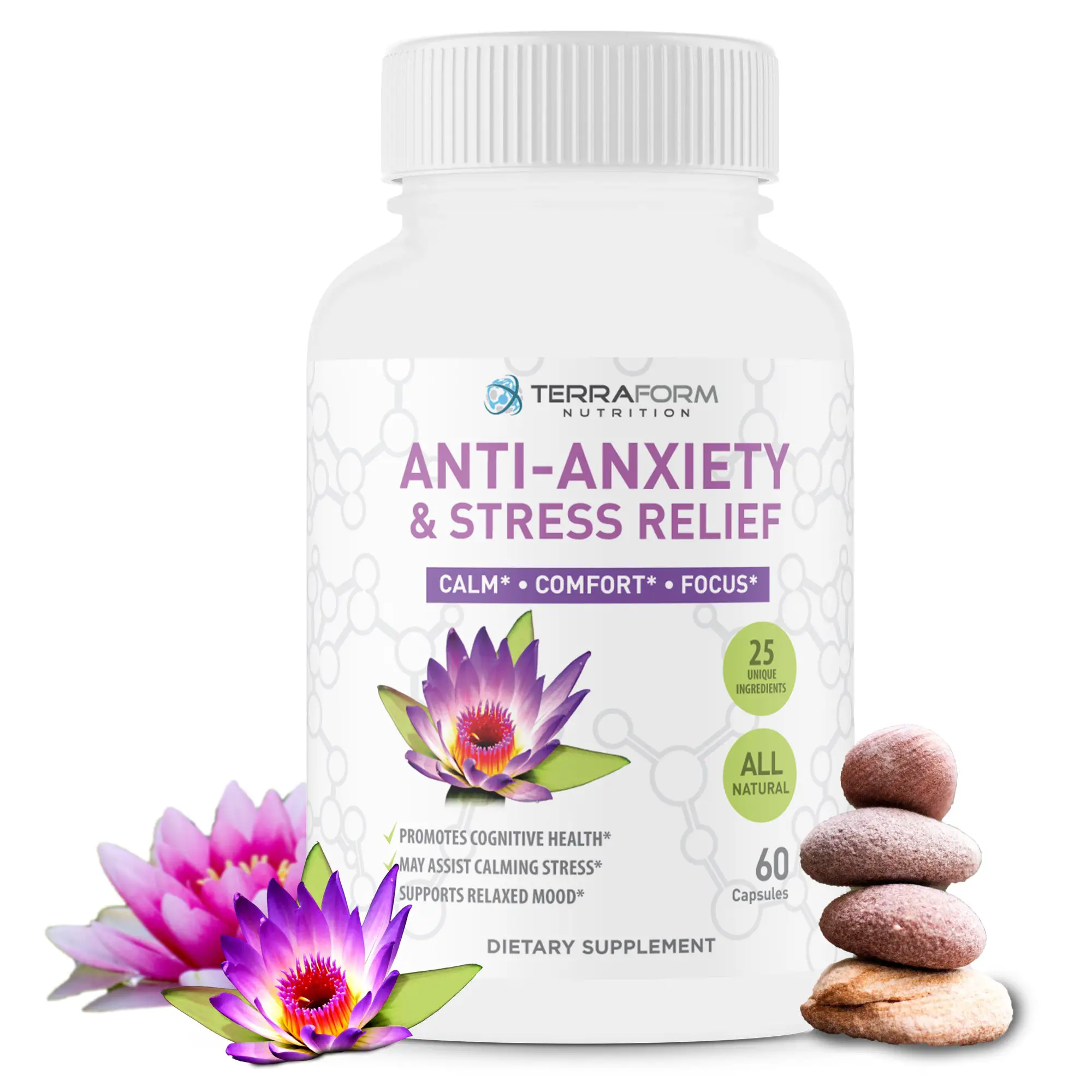 Premium Anxiety Relief Pills â Natural Formula Supports a Calm ...