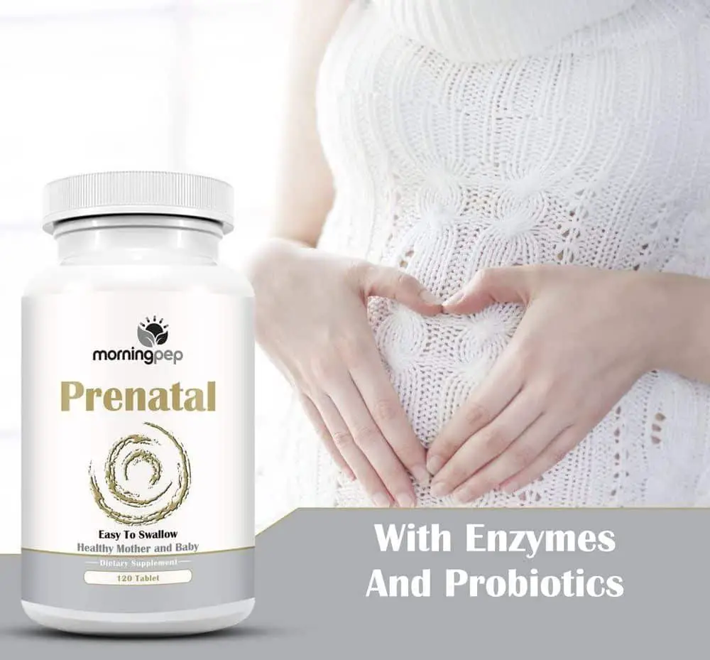 Prenatal Vitamins with Folate Probiotics and Enzymes for Morning ...