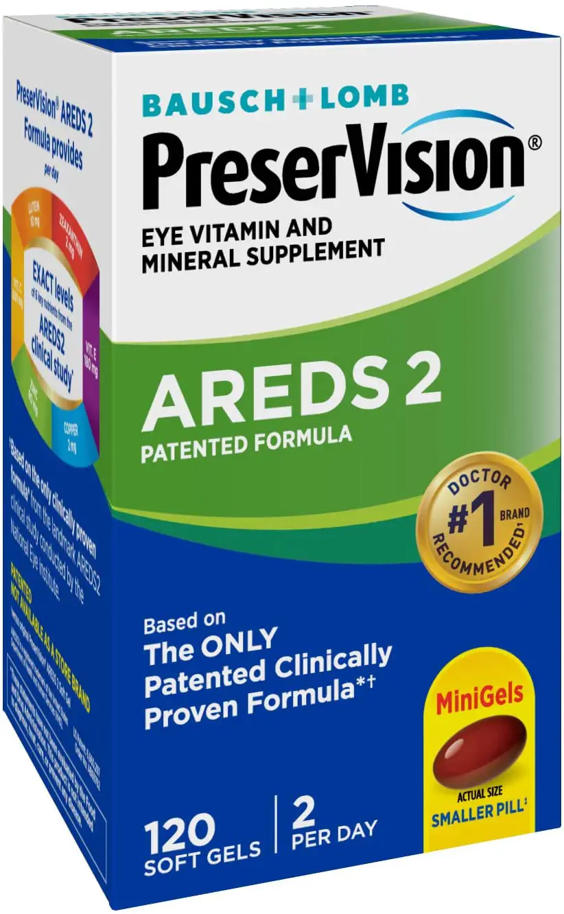 PreserVision AREDS 2 Vitamin &  Mineral Supplement 120 ...