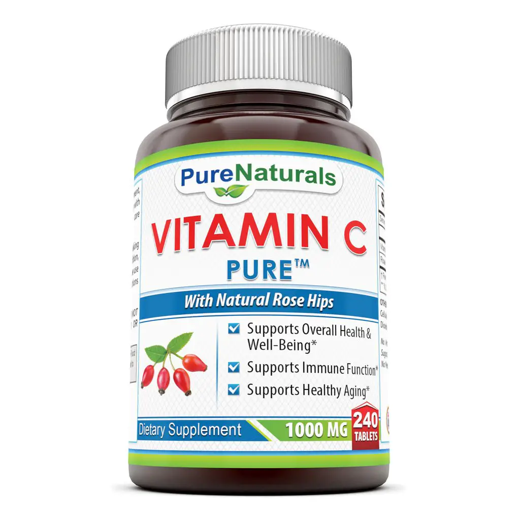 Pure Naturals Vitamin C with Rose Hips 1000 Mg 240 Tablets ...