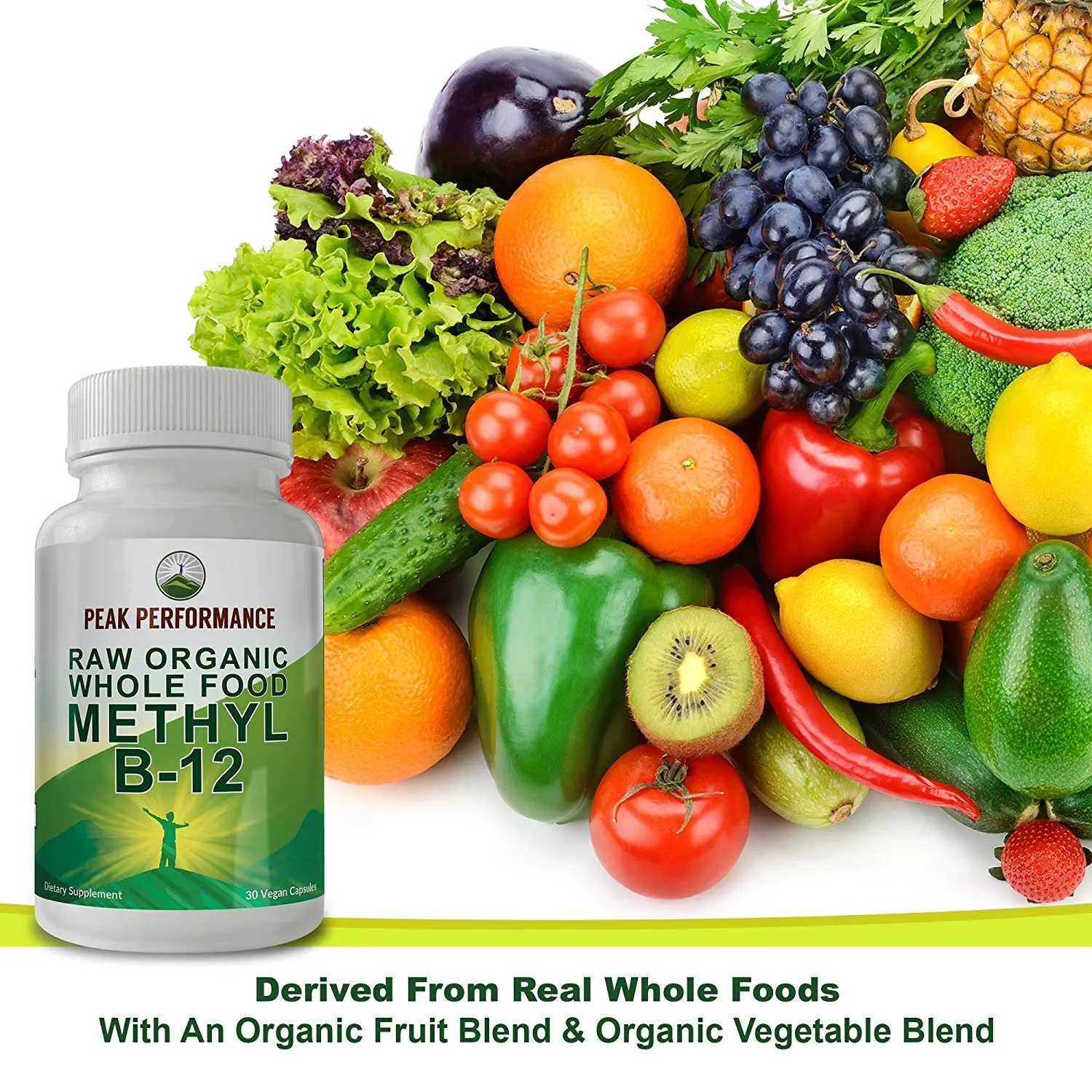 Raw Organic Whole Food Vegan b12 Vitamin. Vitamin B12 Methylcobalamin ...