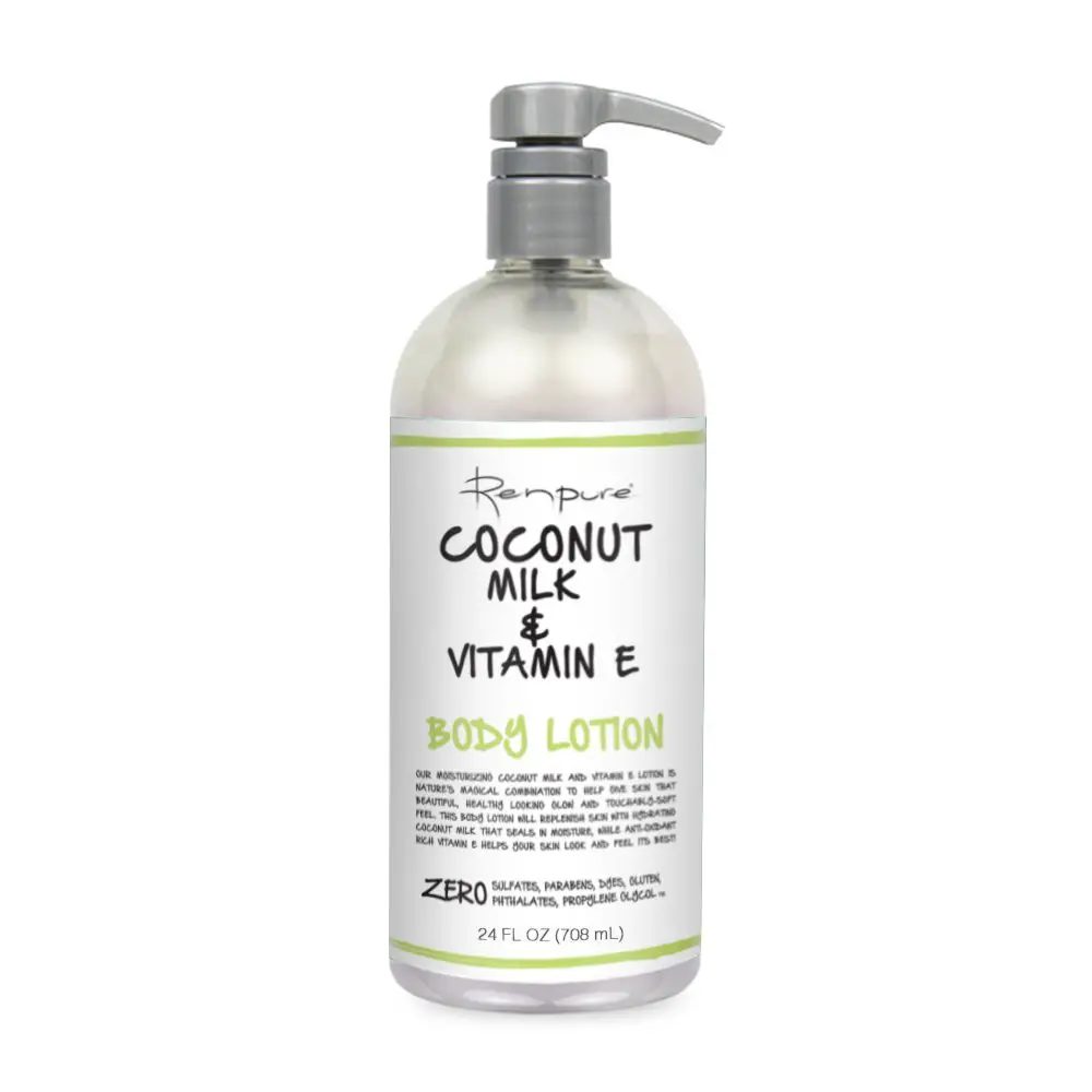Renpure Coconut Milk &  Vitamin E Body Lotion, 24 oz ...
