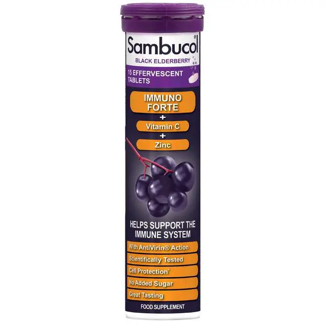Sambucol Vitamin C &  Zinc Effervescent Tablets