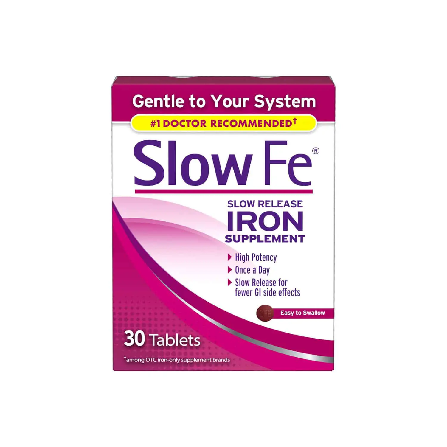 Slow Fe Iron Supplement Tablets for Iron Deficiency, Slow Release, High ...