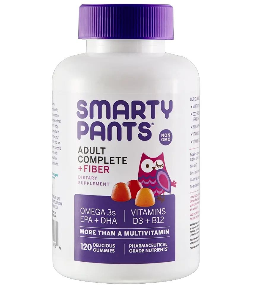SmartyPants Adult Complete and Fiber, 120 Delicious Gummies