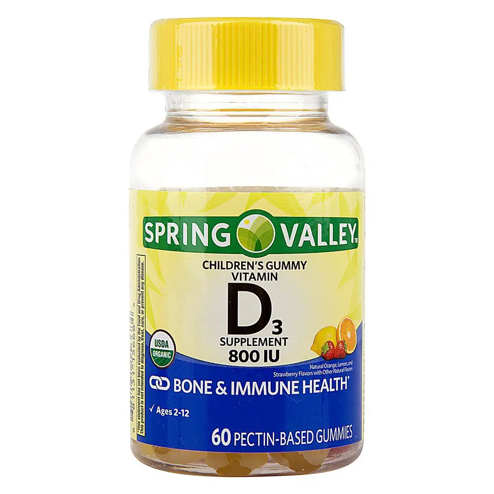 Spring Valley D3 Daily Childrenâs Gummy Vitamin Dietary ...
