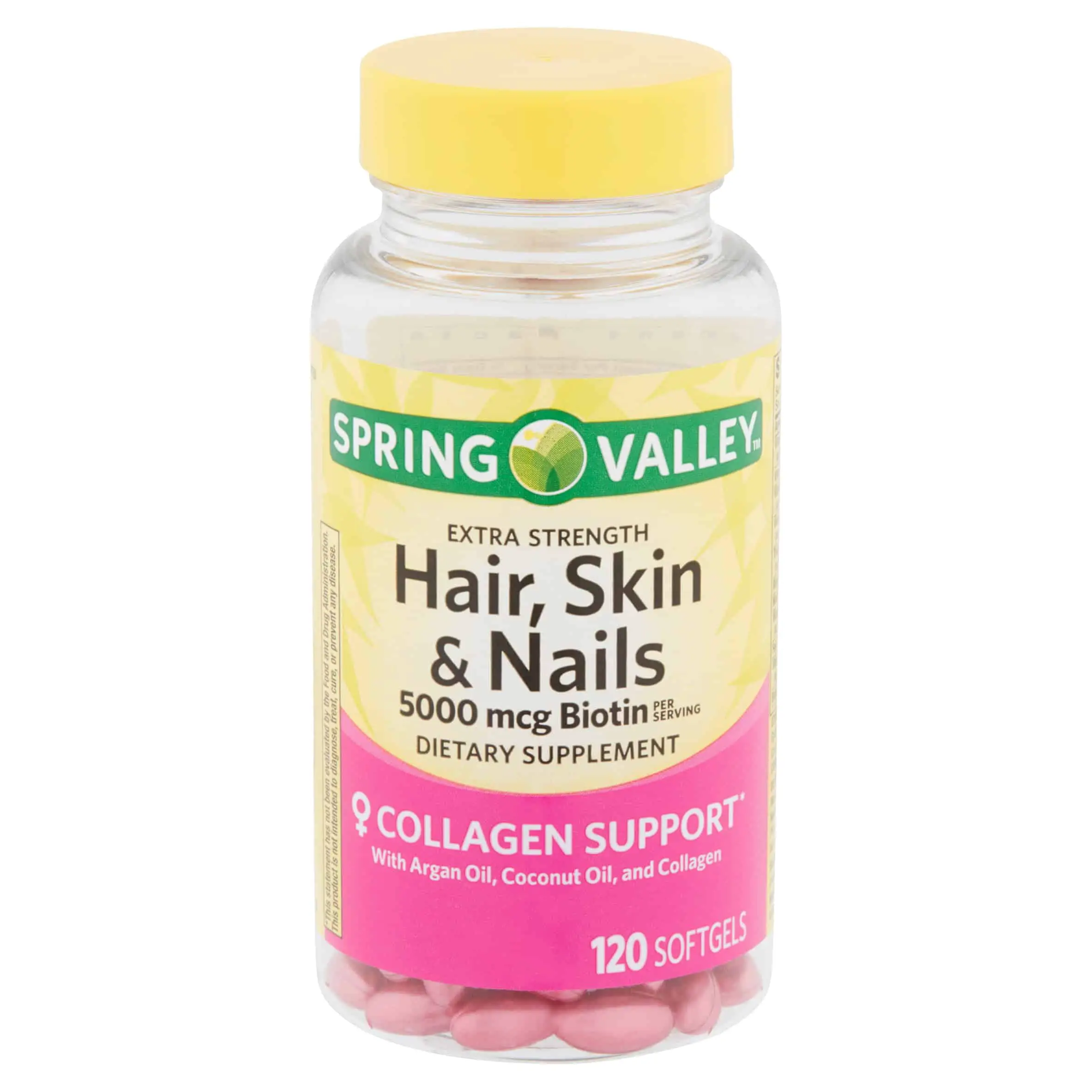Spring Valley Extra Strength Hair, Skin, &  Nails Collagen Support ...