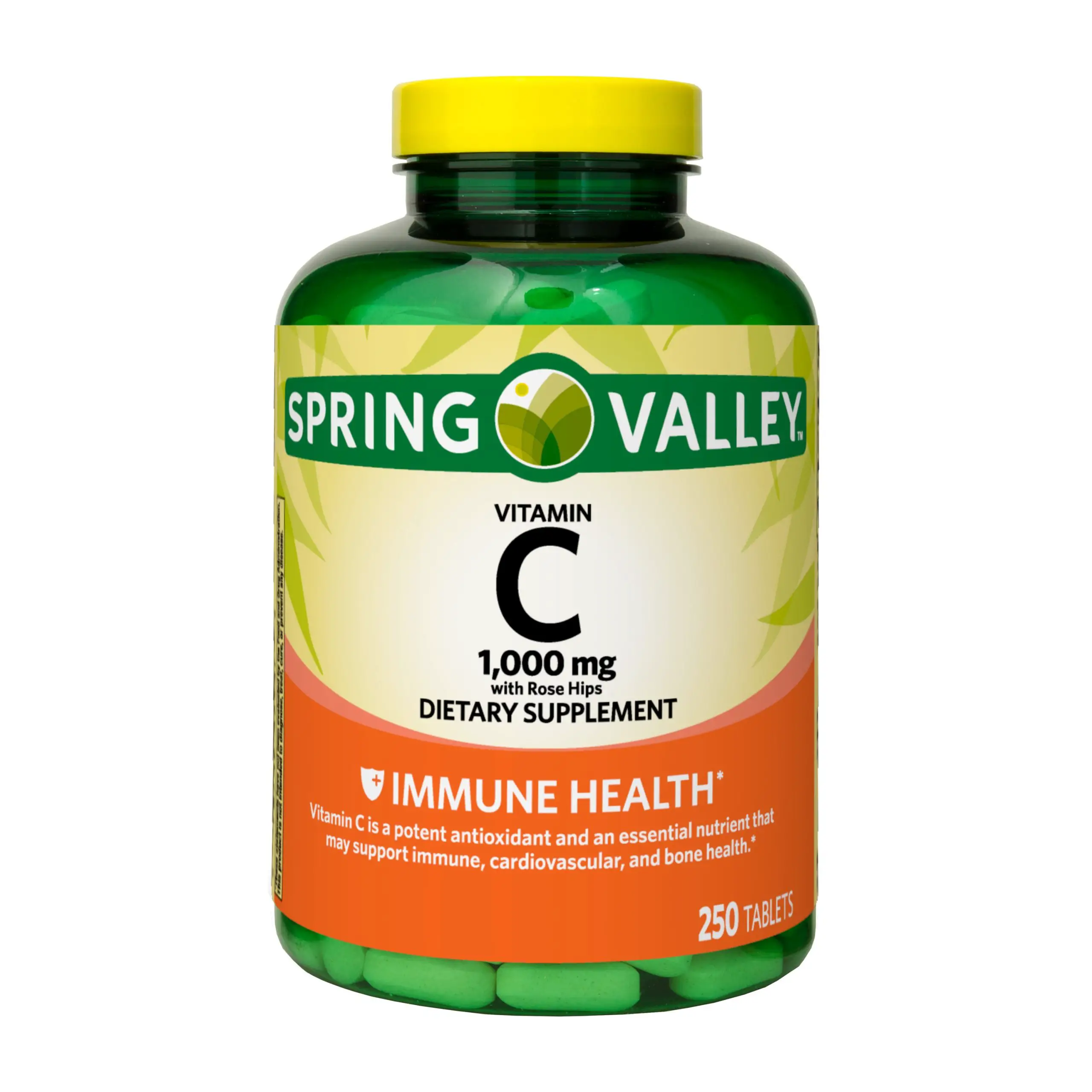 Spring Valley Vitamin C Tablets with Rose Hips, 1000 mg ...