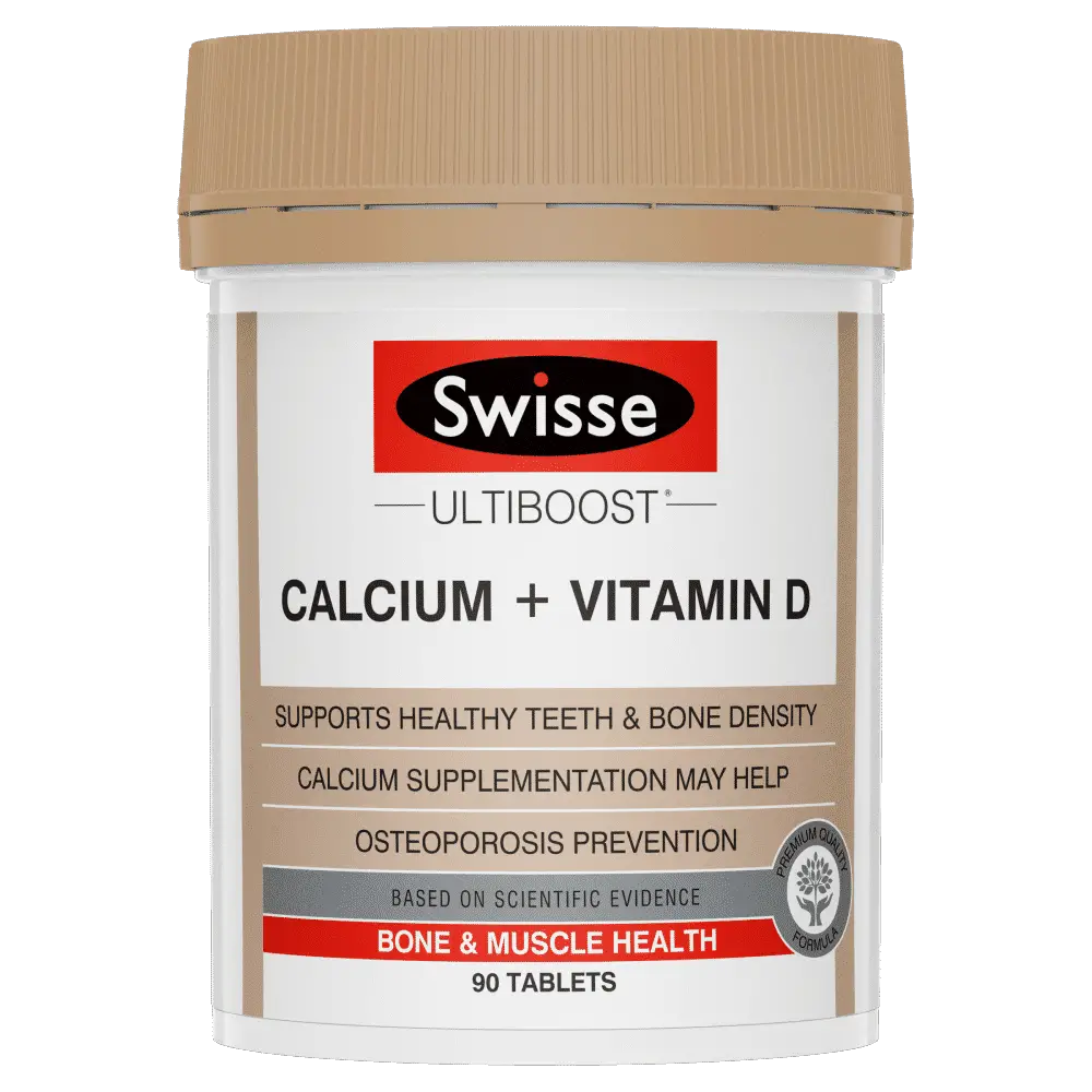 Swisse Ultiboost Calcium + Vitamin D 90 Tablets Bone ...