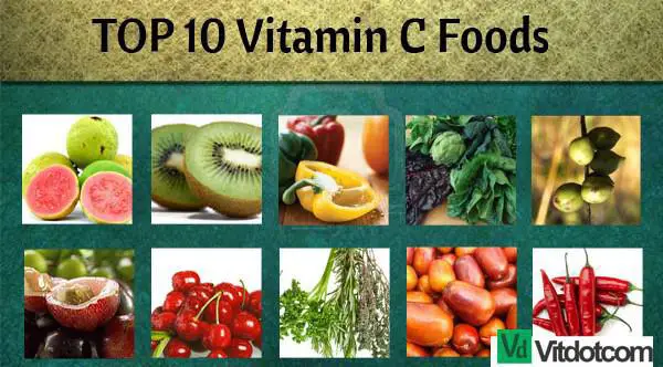 Top 10 Vitamin C fruits and vegetables