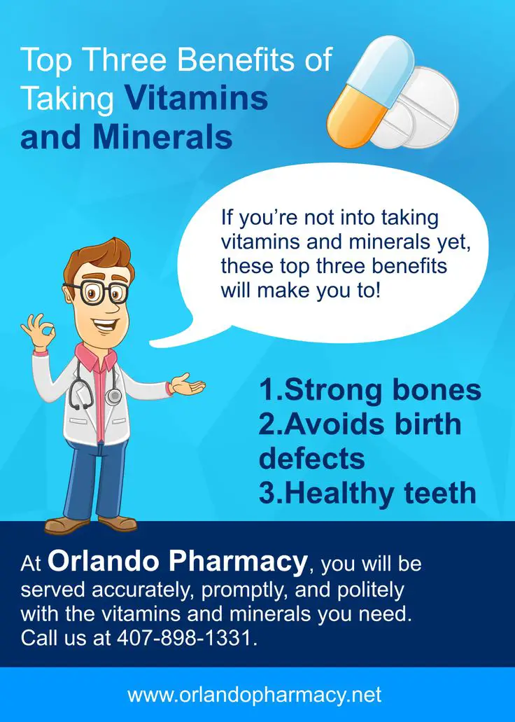 Top 3 Benefits of Taking #Vitamins and #Minerals