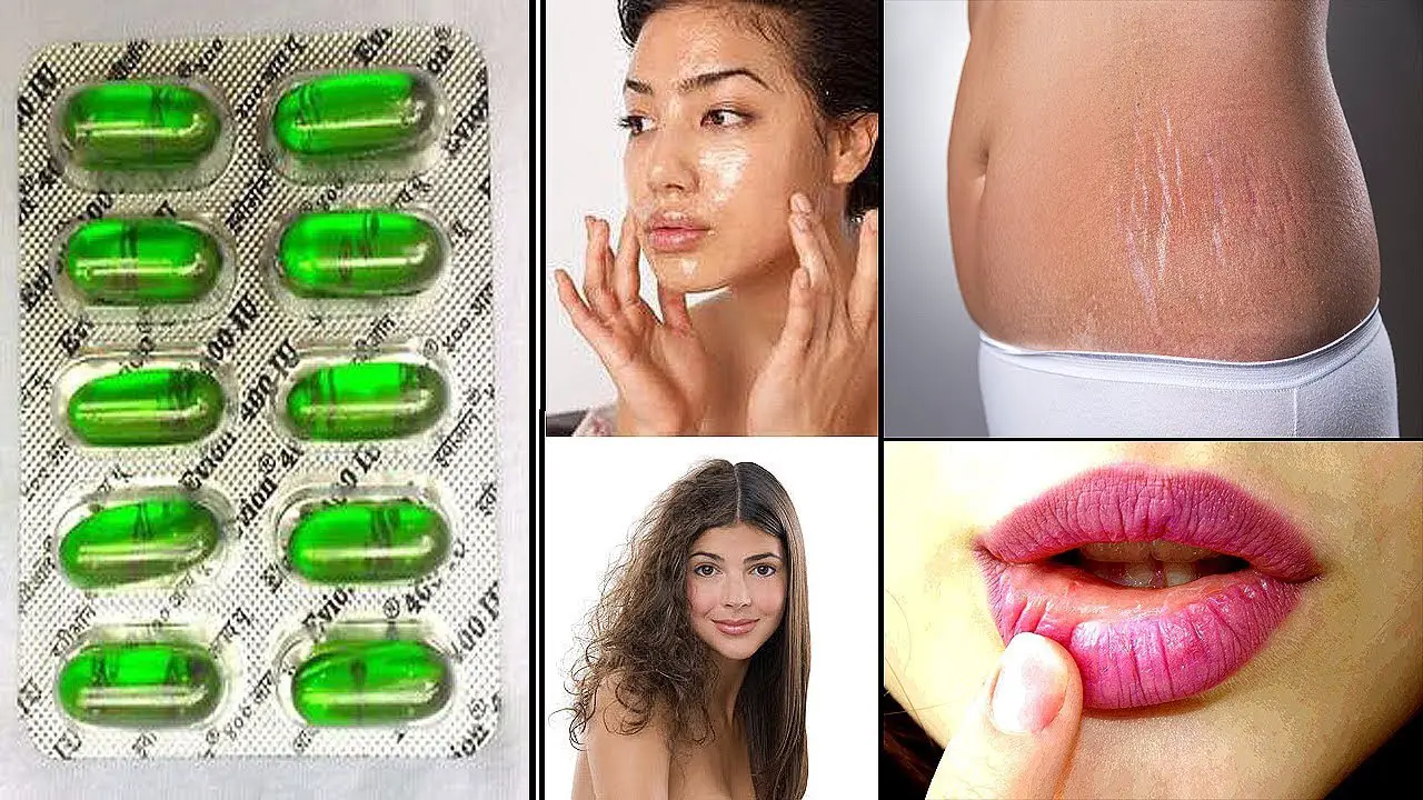 Top 4 Uses of Vitamin E Capsules for Face, Stretch Marks, Lips and Hair ...
