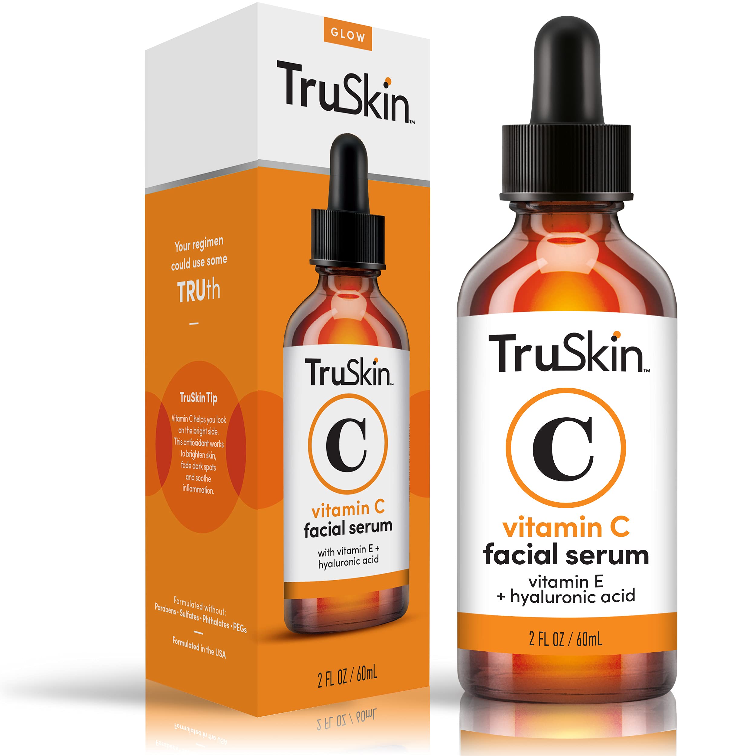TruSkin Vitamin C Serum for Face, Anti Aging Serum with Hyaluronic Acid ...