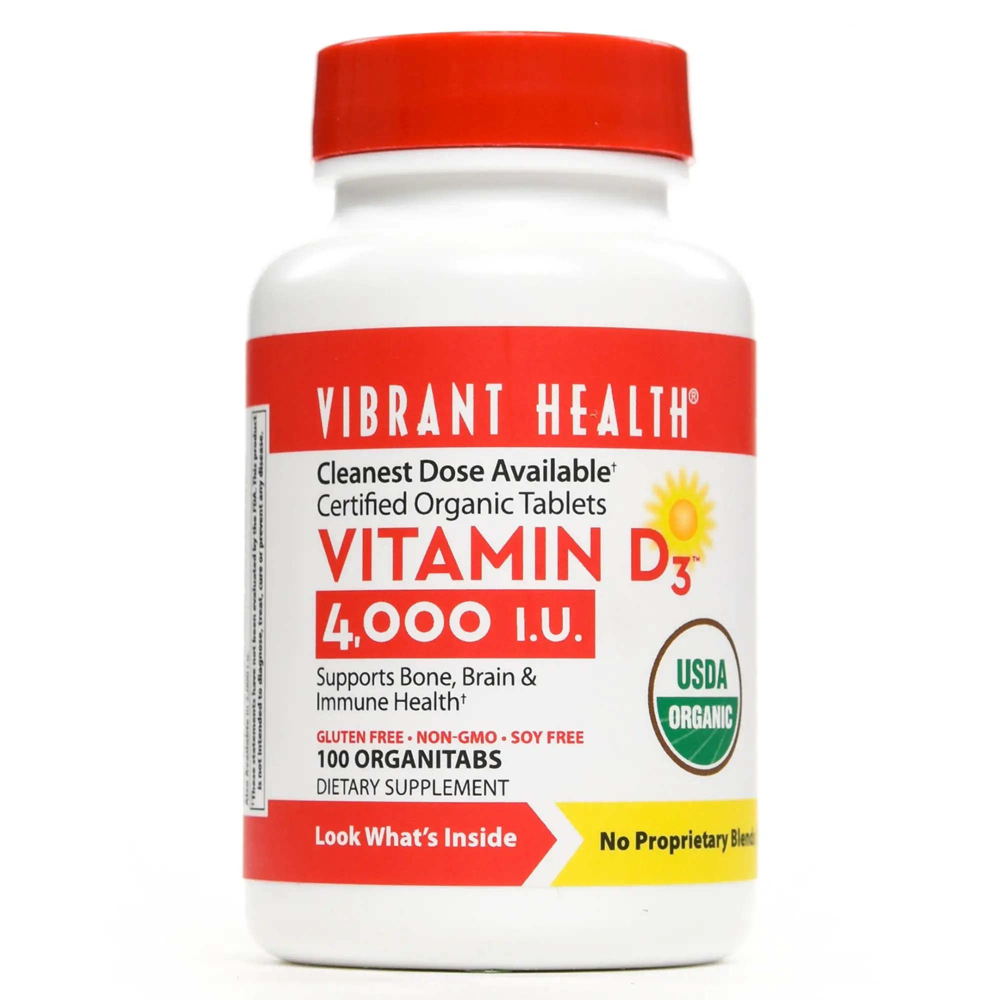 Vibrant Health, Vitamin D3 4000 IU, Organic Supplement ...
