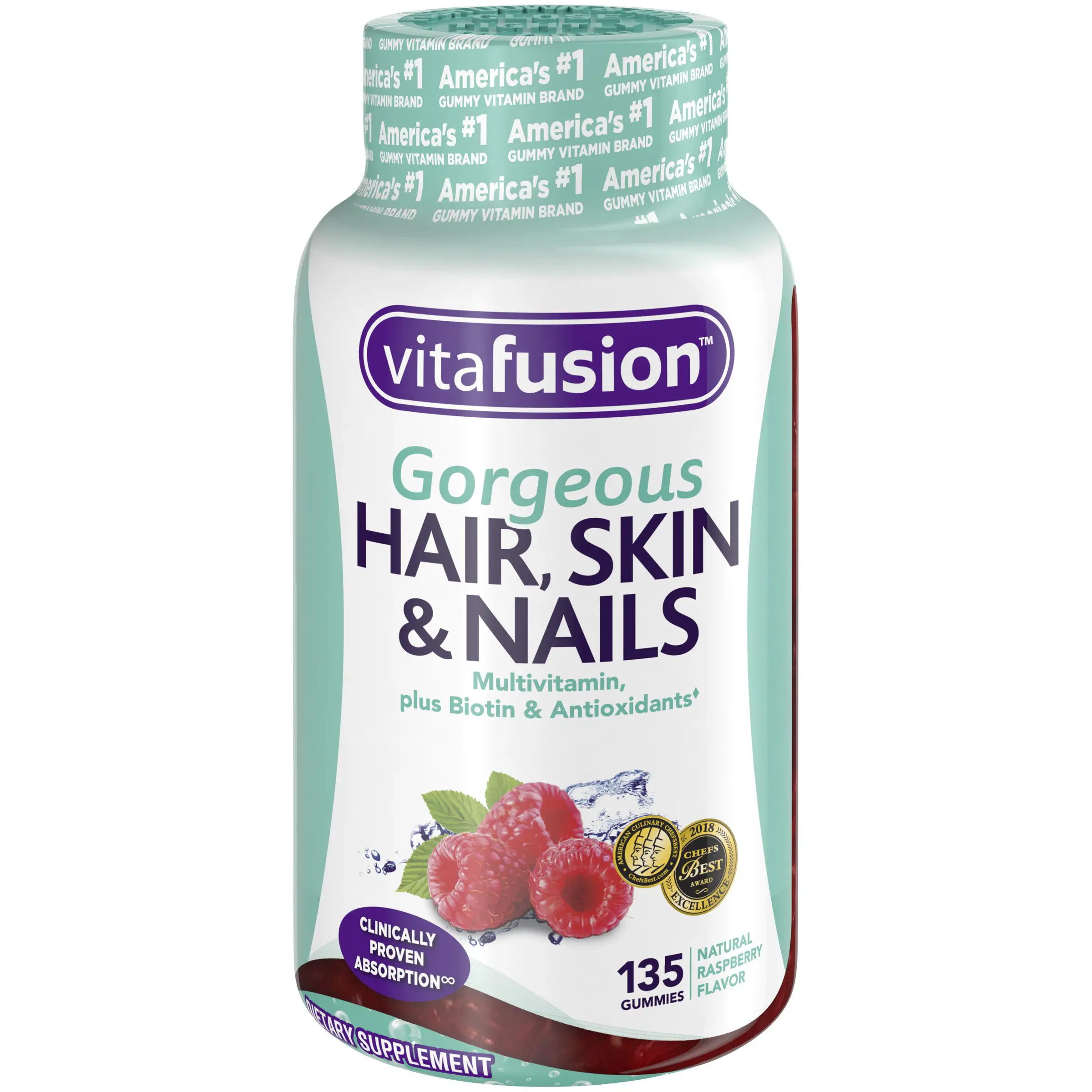 Vitafusion Gorgeous Hair, Skin &  Nails Multivitamin Gummy ...