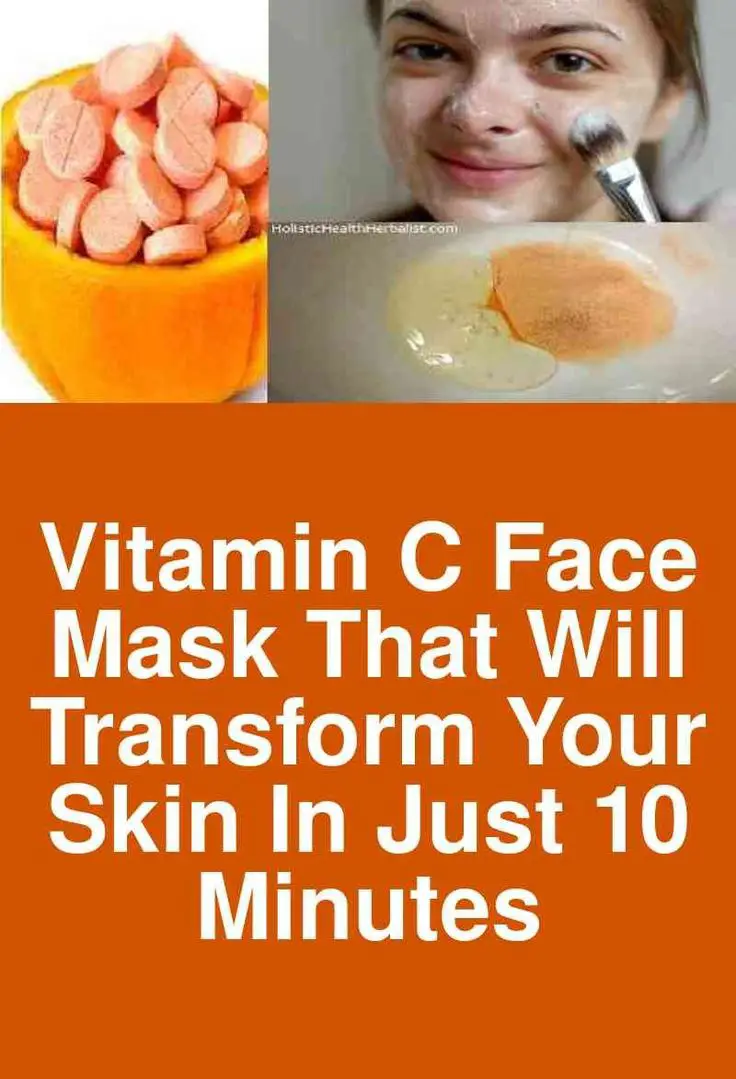 Vitamin C Face Mask That Will Transform Your Skin In Just 10 Minutes We ...