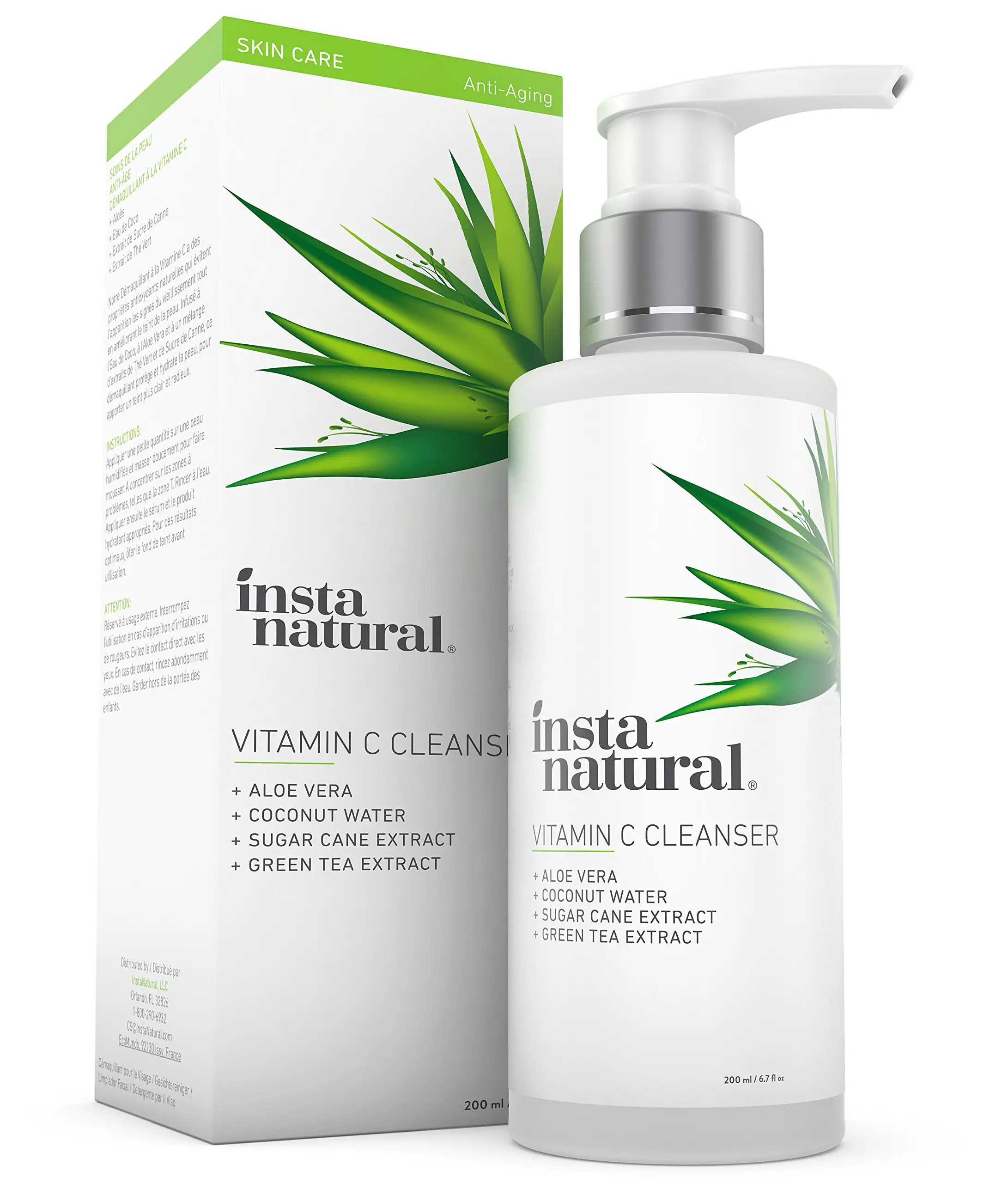 Vitamin C Facial Cleanser Exfoliating Face Wash Best Antiaging Breakout ...