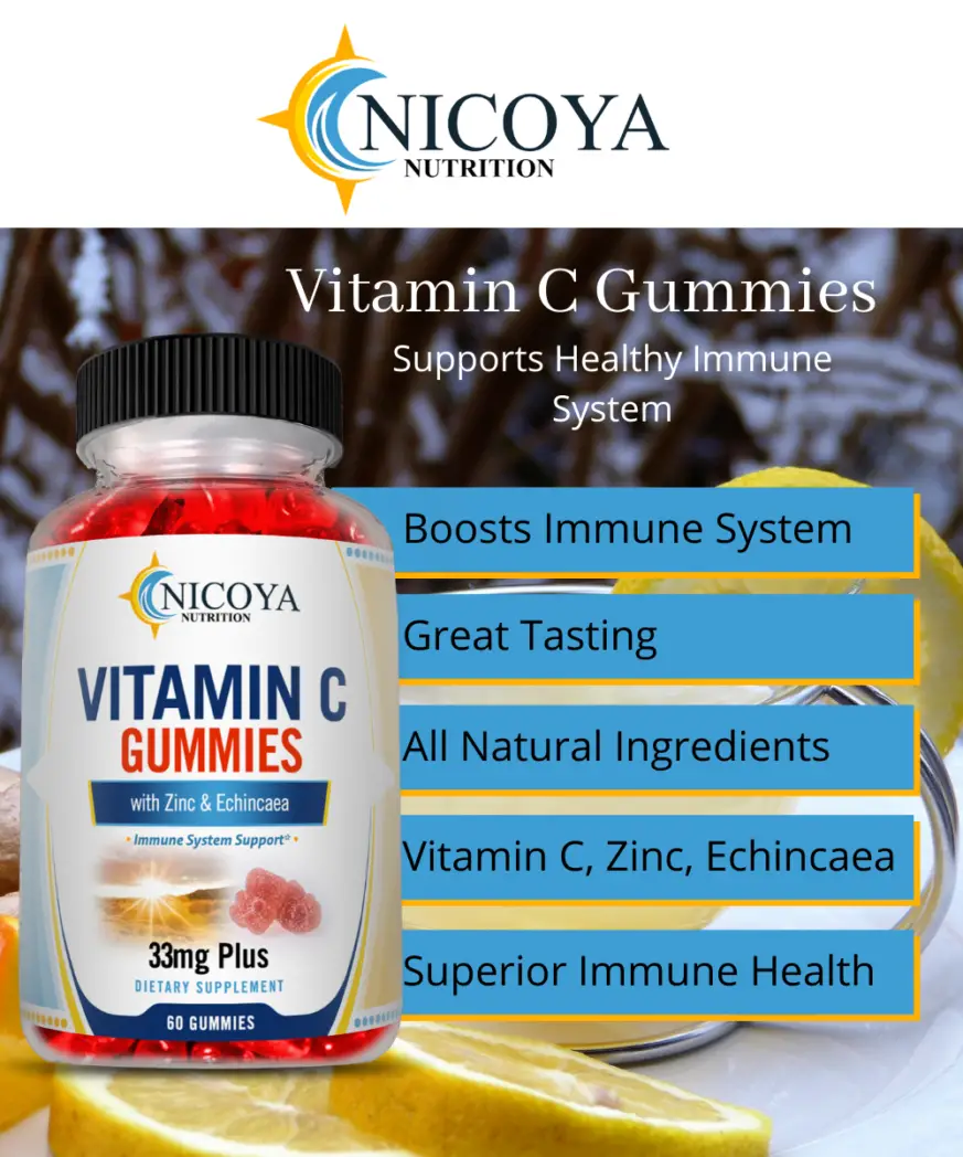 Vitamin C Gummies For Immune System Support, With Zinc ...
