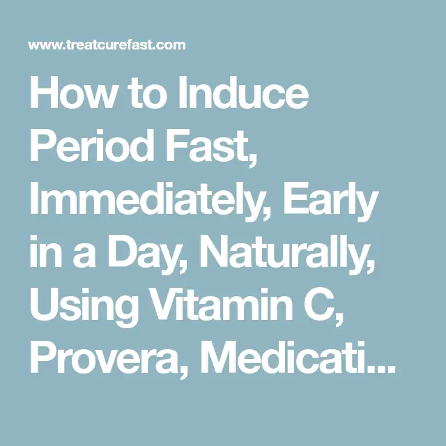 vitamin c to induce period