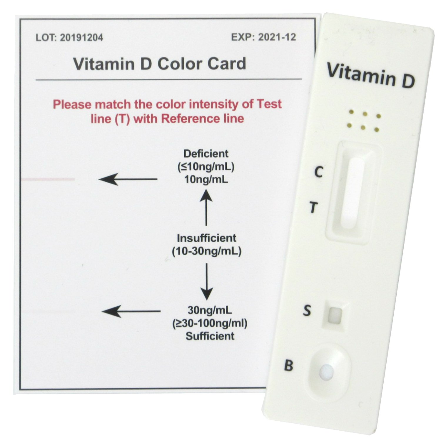 Vitamin D Test Kit, Level Insufficiency Deficiency Rickets Blood ...